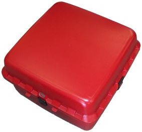 topkoffer (Pizza) ongeisoleerd rood 50x50x31cm